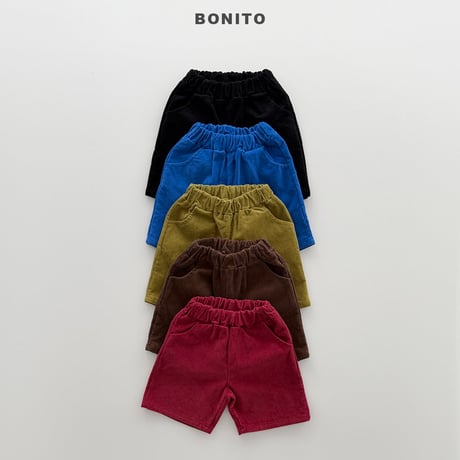 bonito/14. corduroy half pants 12M-XL
