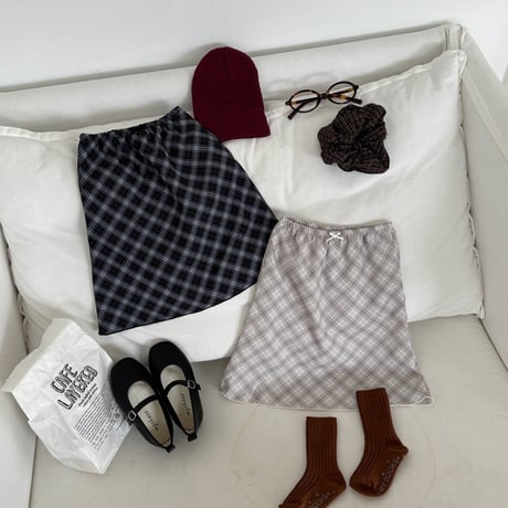 matilda/64. check ribbon skirt 15-19