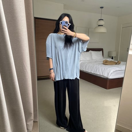 mikki/16. plitch straight pants ADULT