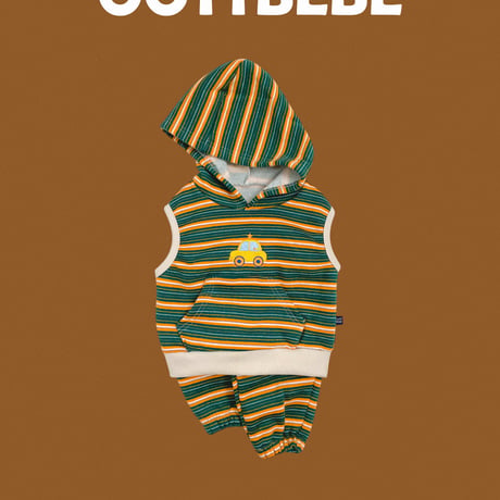 oottbebe/28. kids auto hood updown set XS(0-1Y)-XL(4-5Y)