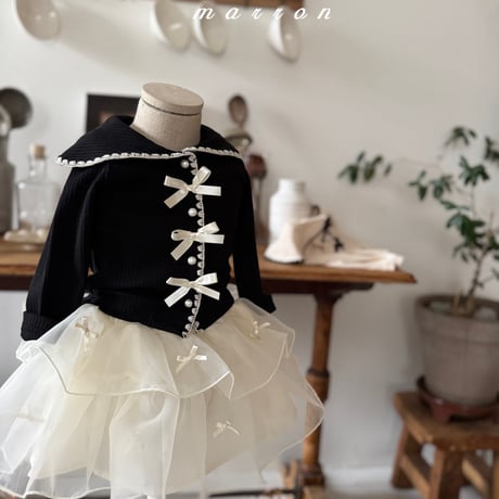 marron/24. ribbon kangkang skirt XS-L