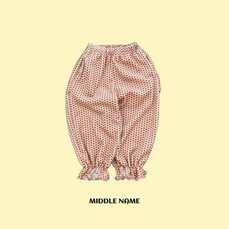 middlename/5. flower digital printing fril pants S-XL