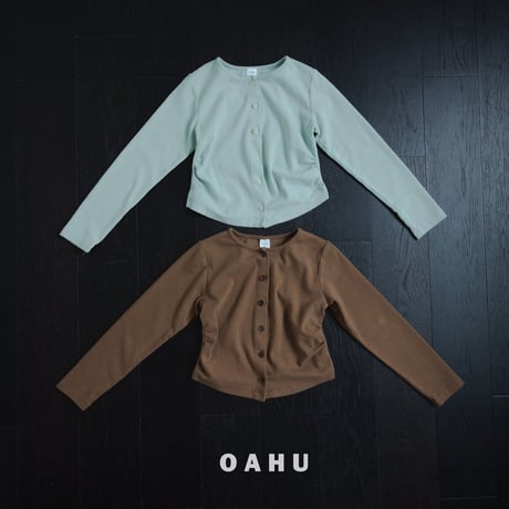 oahu/43. more shirring cardigan JS-JXL