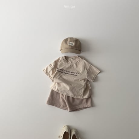 amigo/12. french half t T-shirt XS-XL