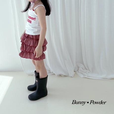 bunnypowder/124. check kangkang skirt pants 2XL-4XL