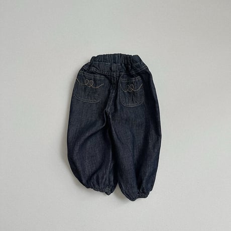 minirobe/9. Stitch Denim Jogger Pants S-XL