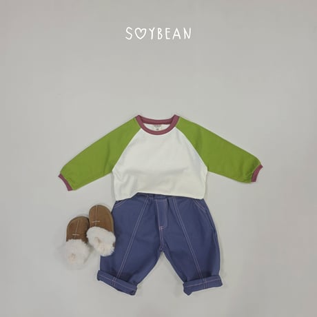 soybean/20. plan ) color raglan T-shirt XS-XL