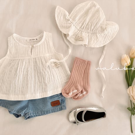 valubebe/49. pangpang section denim pants 6M-S