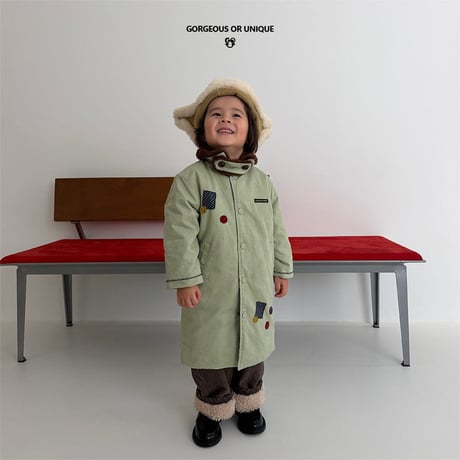 gou/113. osyare long coat XS(2-3Y)-XL(6-7Y)