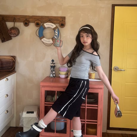 matilda/141. unbal stripe top 5-13