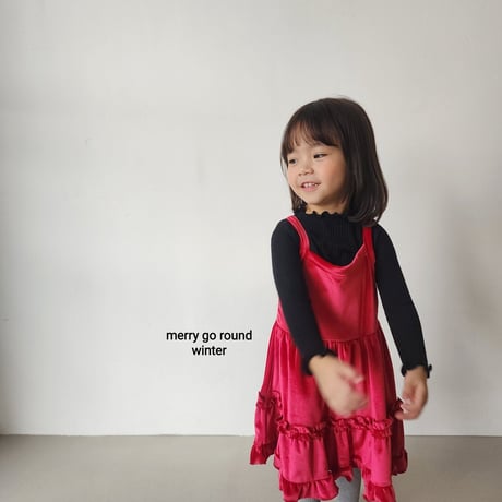 merrygoround/18. velvet one-piece XS-2XL