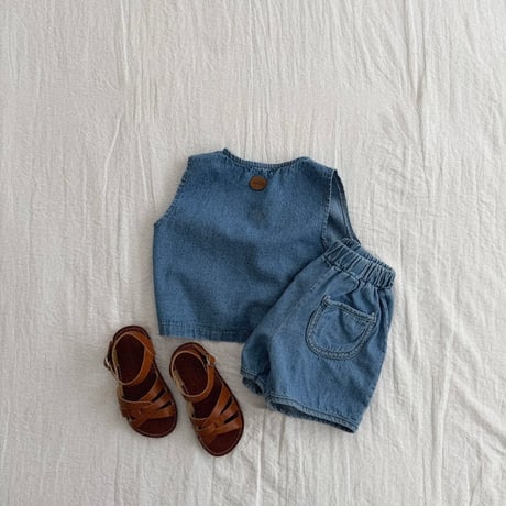 amigo/17. round denim pants XS-XL
