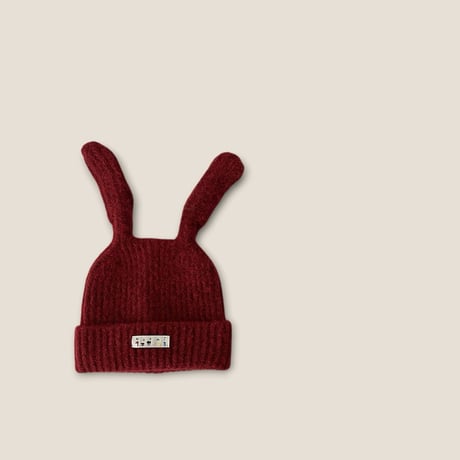 dudie/103. long Ear knit hat FREE(50-52CM)