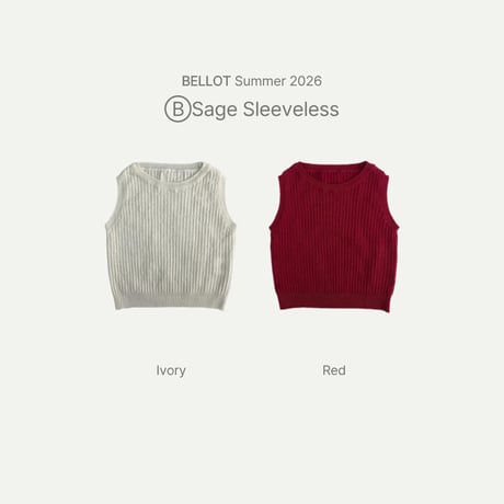 bellot/39. sei sleeveless S-L