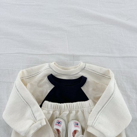 minirobe/27.  Roddy Color-block Sweatshirt  S-XL