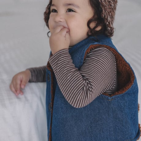 onu/27. dumble denim vest BABY(12M)-XL(6-7Y)