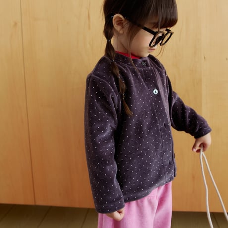 hans/13. velvet dot cardigan XXS-JS
