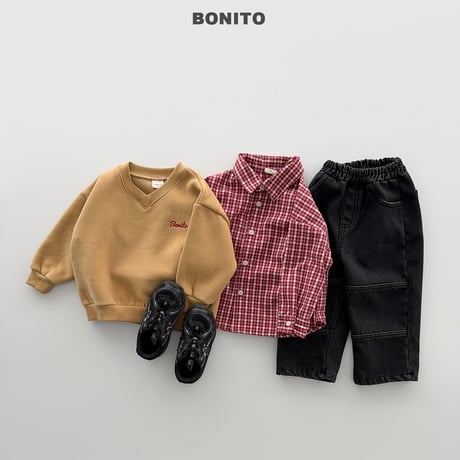 bonito/64. v neck man-to-man 12M-XL