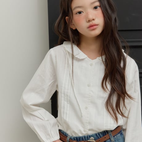 sm2/22. pin tuck collar blouse 9-17