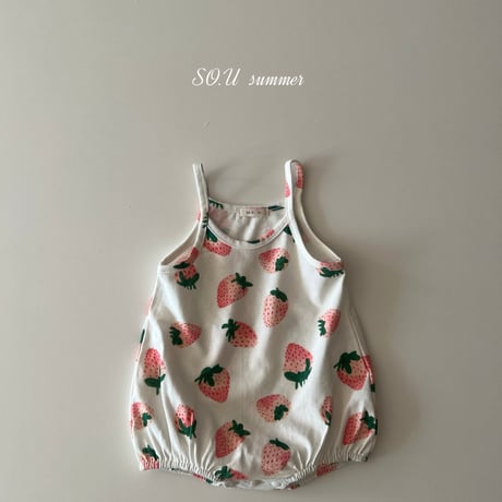 sou/19. strawberry suit sleeveless 12M-18M