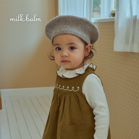 milkbalm/18. picot fril T-shirt XS-XL
