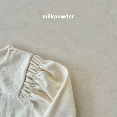milkpowder/23. shirring T-shirt 5-11