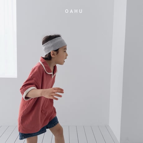 oahu/14. brick collar T-shirt JS-JXL