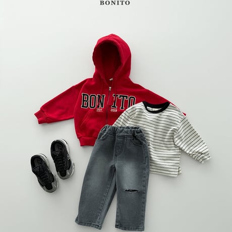 bonito/43. half half bonny hood zipup JS-JM