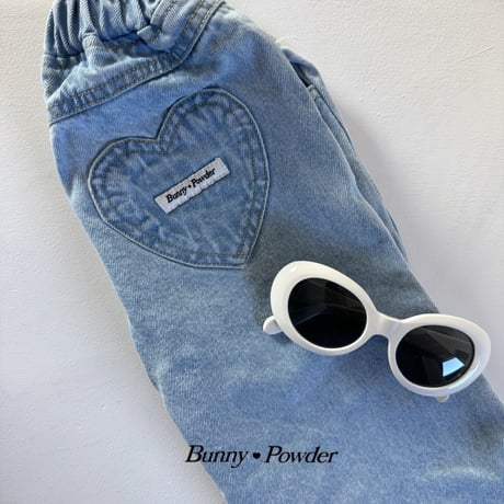 bunnypowder/85. heart denim pants S-XL