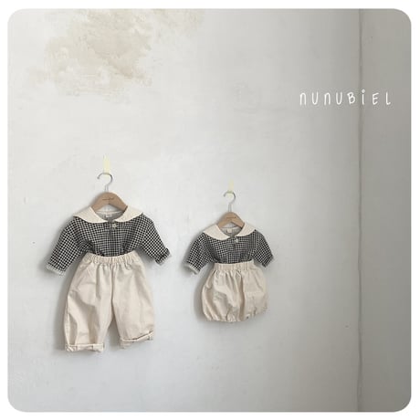 nunubiel/24. check blouse XS-XL