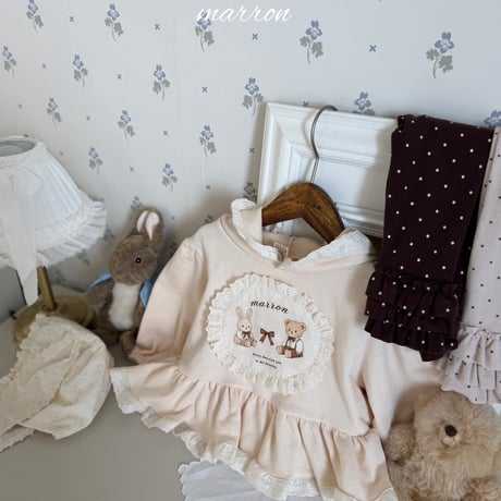 marron/30. dot leggings XS-L