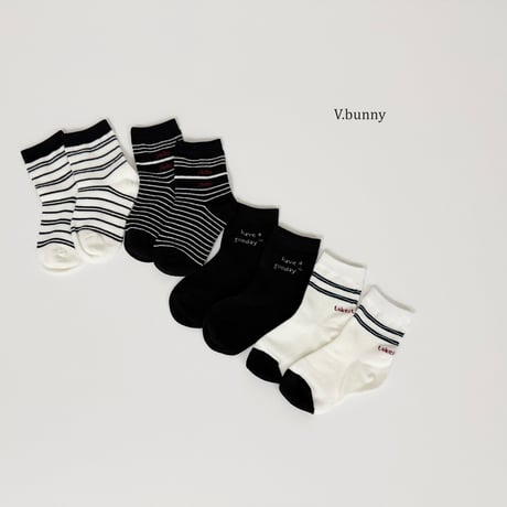 vbunny/11. ikke socks set M(130-150)-XL(180-210)