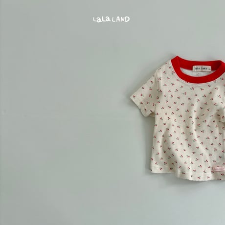 lalaland/25. cherry half t T-shirt XS-XL