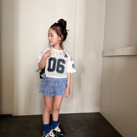 comma/126. section mesh T-shirt 160-170