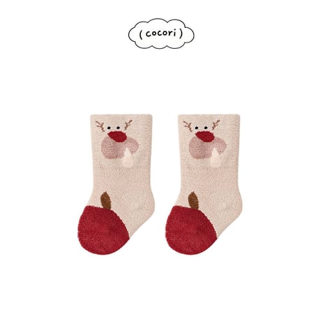 nightbebe/25. bebe christmas edition socks S(0-1)-M(1-3)
