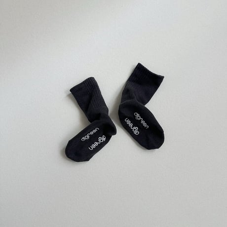 digreen/57. Dual Rib Socks(Black Set) SOCKS_S-SOCKS_XL