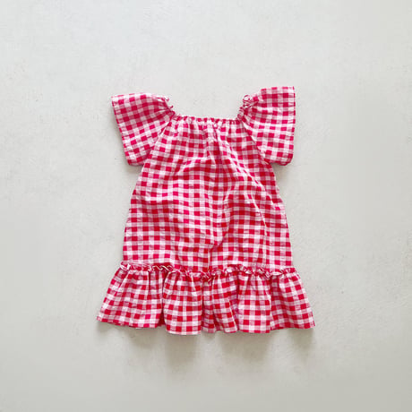 urbanrabbit/129. Seersucker Check One-piece JS-JM