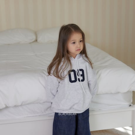 blackbean/35. number hood T-shirt S-XL