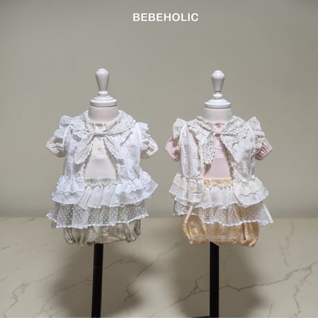 bebeholic/66. foggy flower T-shirts S(3-6M)-L(12-18M)