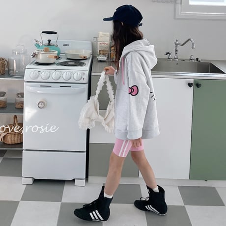 loverosie/35. ribbon cats hood zipup L-XL