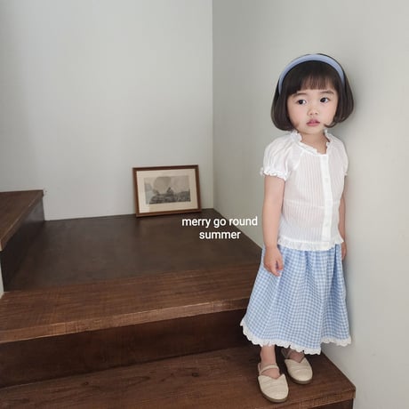 merrygoround/8. check long skirt XS-2XL