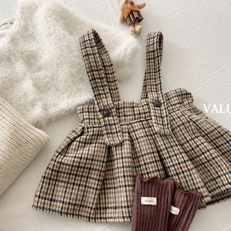 valubebe/83. check pleated skirt 6M-S