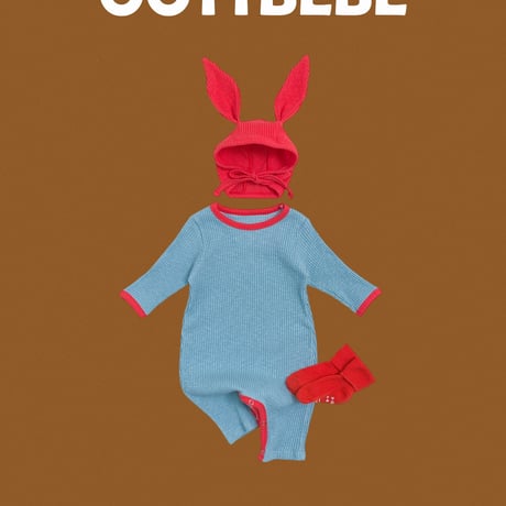 oottbebe/41. cellup pie suit bonnet ( bebe style set S(0-6M)-M(6-12M)