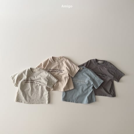 amigo/12. french half t T-shirt XS-XL