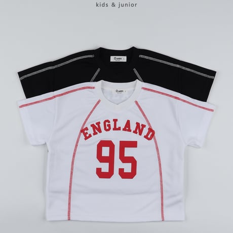 owen/56. england V neck half t T-shirt JS-JXL