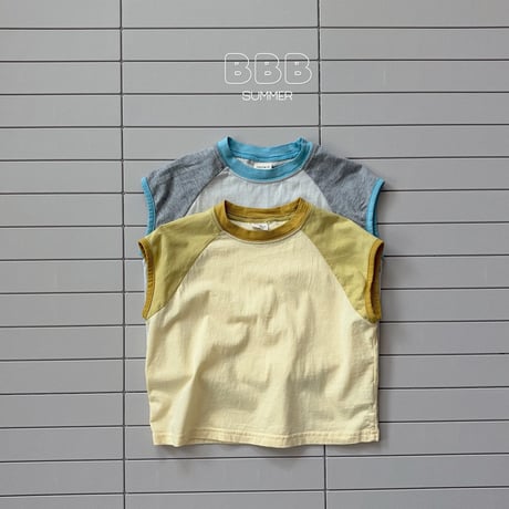 bellabambina/95. over two color rappa T-shirt XS-XL