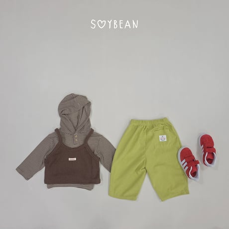 soybean/72. plan ) knit crop bustier XS-XL