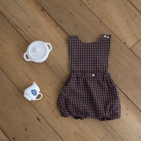 bebeholic/43. coocoo overalls suit S(3-6M)-XL(18-24M)