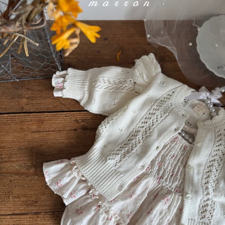 marron/45. airin knit cardigan XS-L