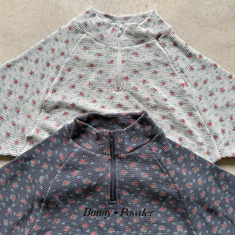 bunnypowder/92. flower half zipup S-XL